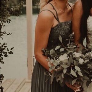 Size A2 Azazie bridesmaid dress in gray